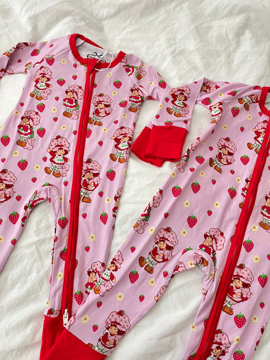 Strawberry Shortcake Bamboo Onesie